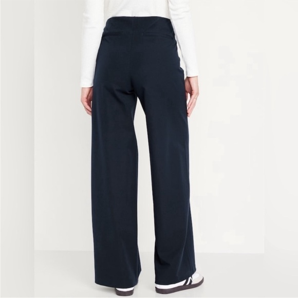 NWT! Navy High-Waisted Pull-On Pixie Wide-Leg Pants for Women - Multiple - Picture 6 of 8